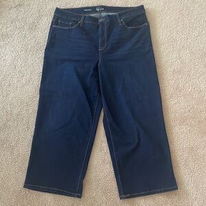 Style & Co. Wide Crop Blue Ankle Jeans Size 16